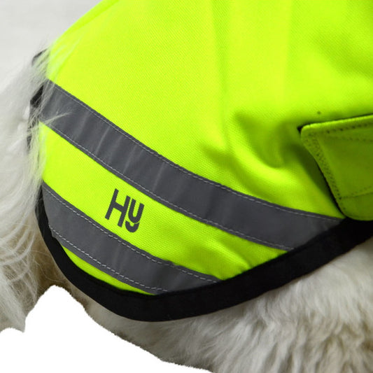 Benji & Flo Reflector Waterproof Dog Coat by Hy Equestrian