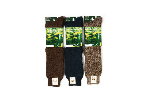 Otterdene Mens Wool Blend Welly Boot Socks