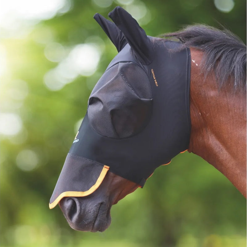 FlyGuard Pro Stretch Fly Mask With Nose