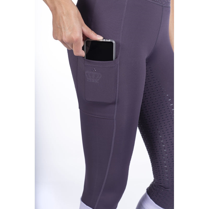 HKM Ladies Lavender Bay Full Seat Black Tight