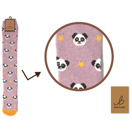 Otterdene Ladies Funky Welly Sock: Panda