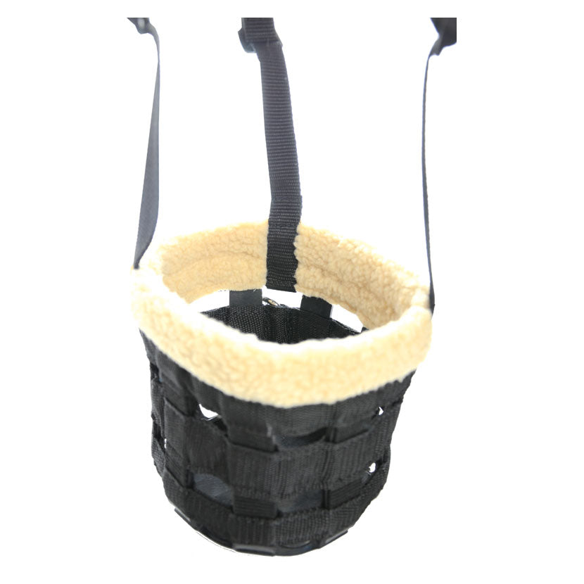 Hy Grazing Muzzle With Fleece Black