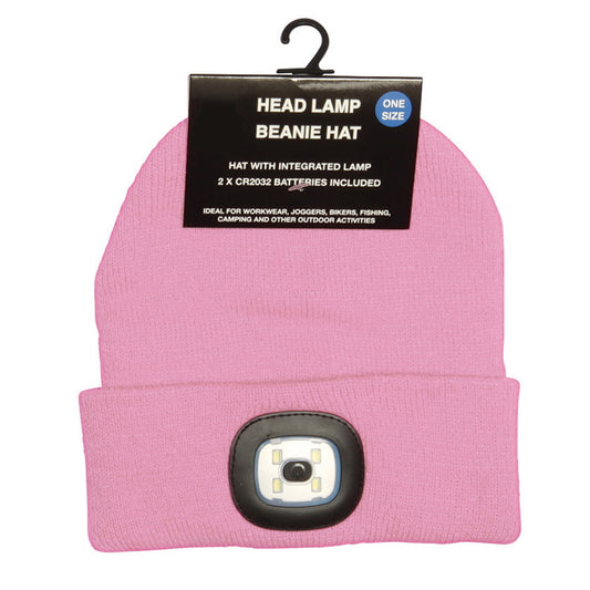 Otterdene Ladies Hat With Light: Pink