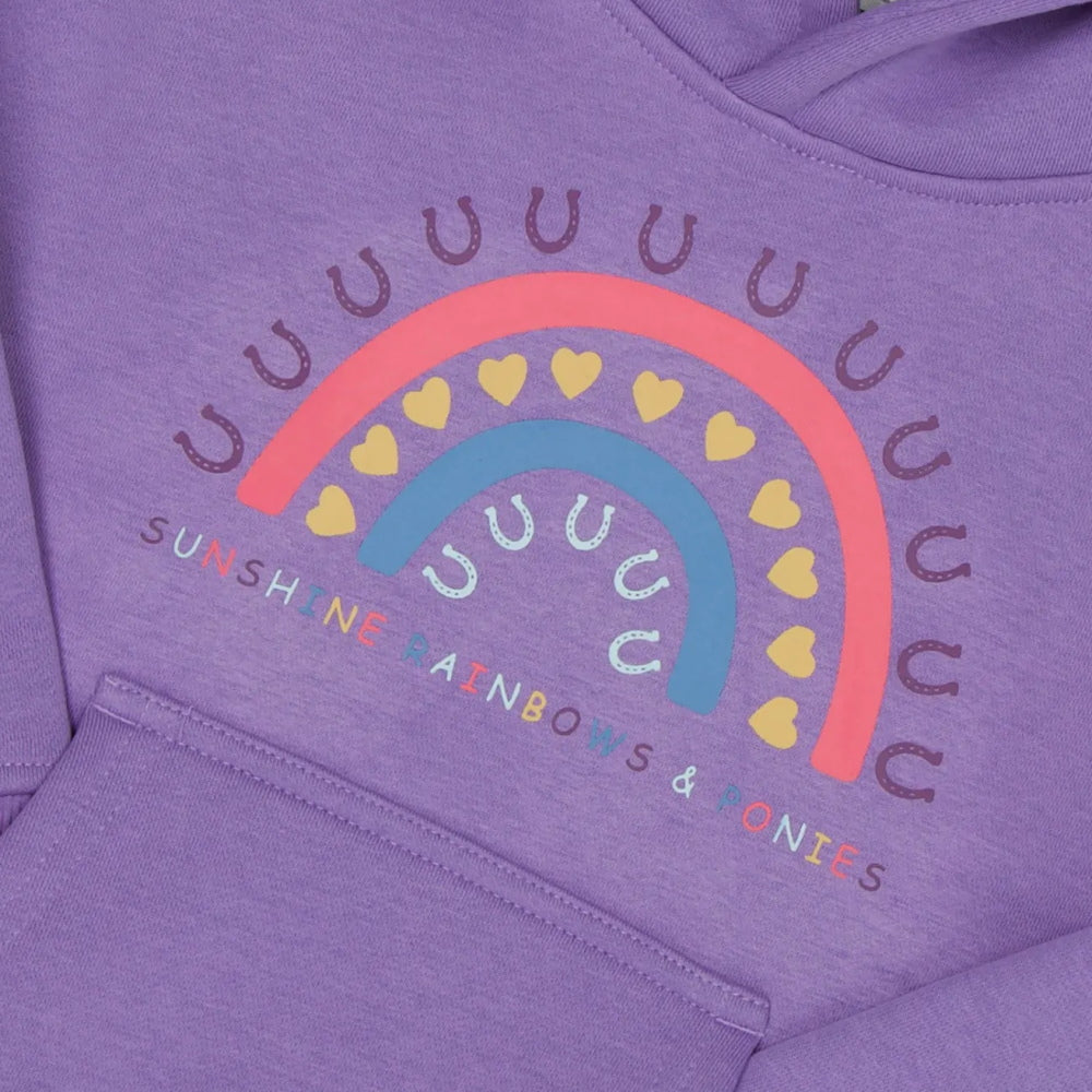 Tikaboo Hoodie Lilac Rainbow