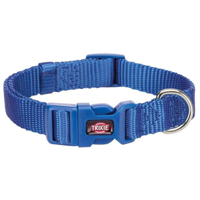 Trixie: Premium Collar Sml 25-40cm x 15mm Royal Blue