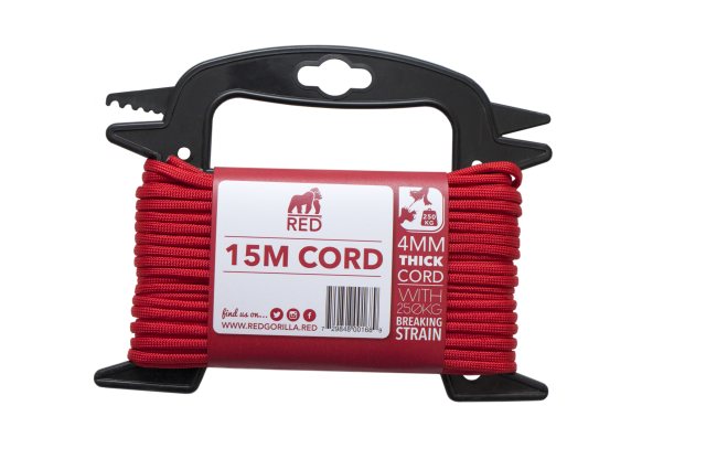 Red Gorilla: Diamond Braid Cord 4mm x 15m