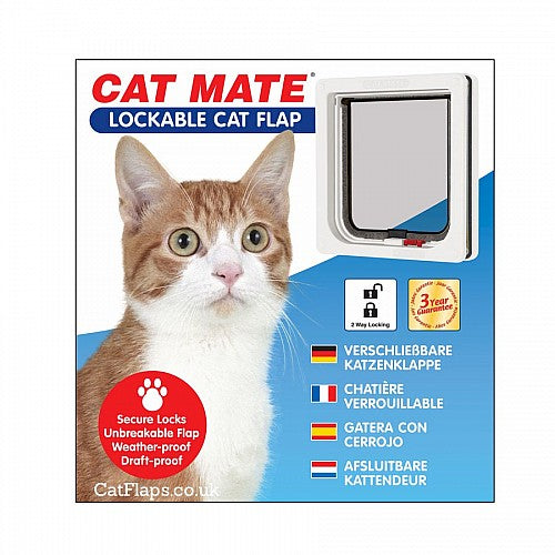 PetMate: Lockable Cat Flap Brown 16.5x17.4cm