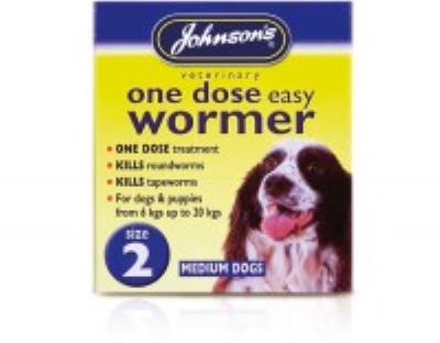 Johnsons: One Dose Easy Wormer Size 2 - 2''s