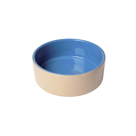 Lazy Bones: Pottery Bowl Blue & Beige