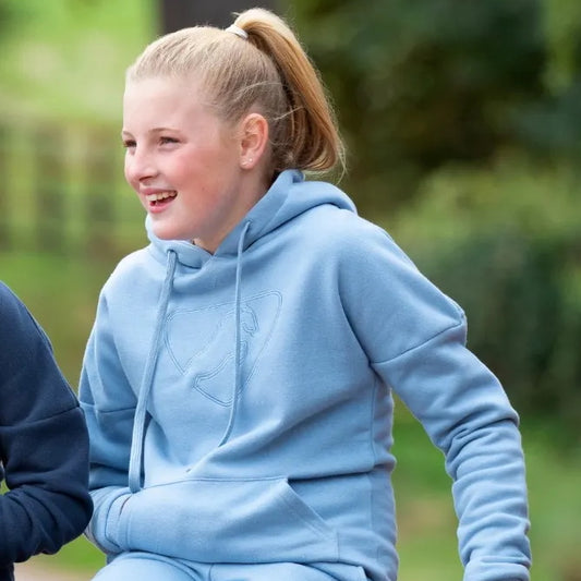 Aubrion Serene Yng Rider Hoodie Blue