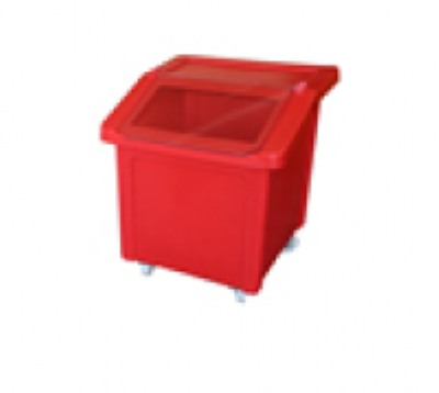 Wheeled Feed Bin Large Black