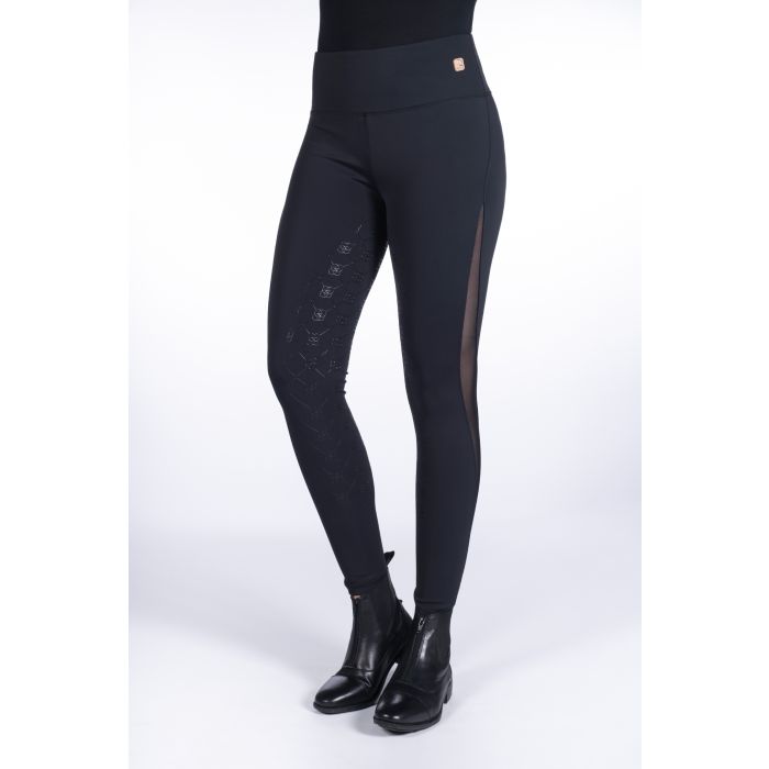 HKM Edinburgh Mesh Full Seat Riding Leggings Black