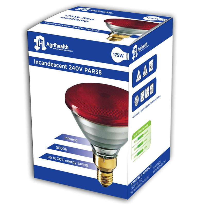 Agrihealth: Heatlamp InfraRed Red Bulb 175w