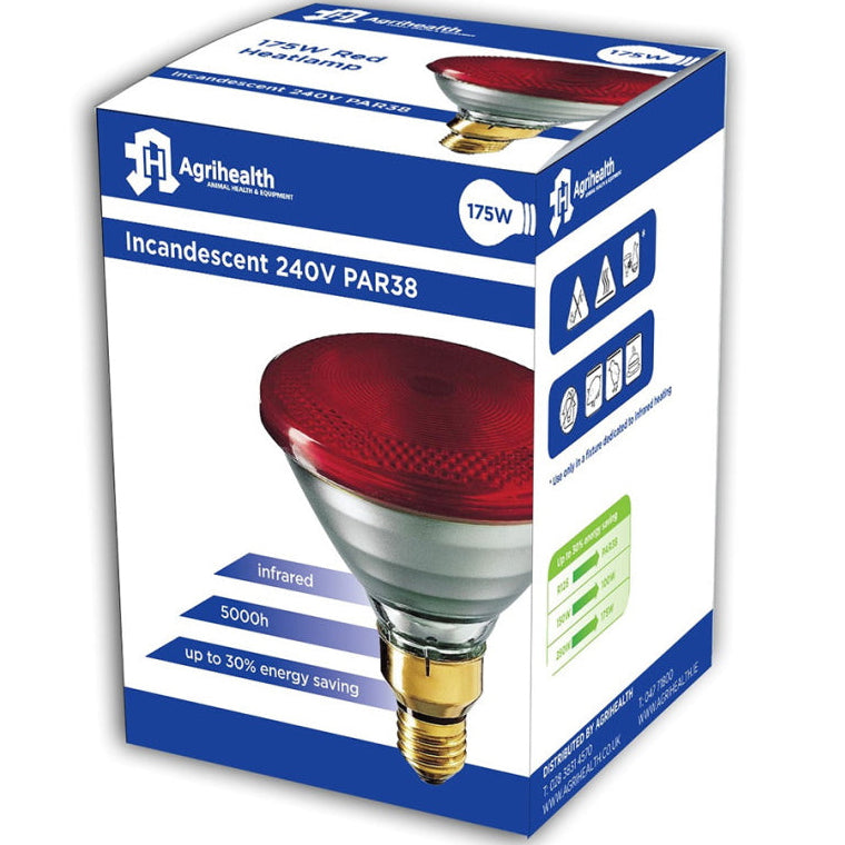Agrihealth: Heatlamp InfraRed Red Bulb 175w