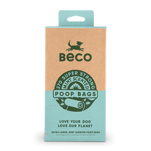 Beco: Mint Scented Degradable Poop Bags 270''s