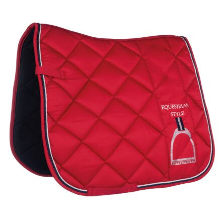 HKM Equine Sports Style Saddle Pad Red: GP