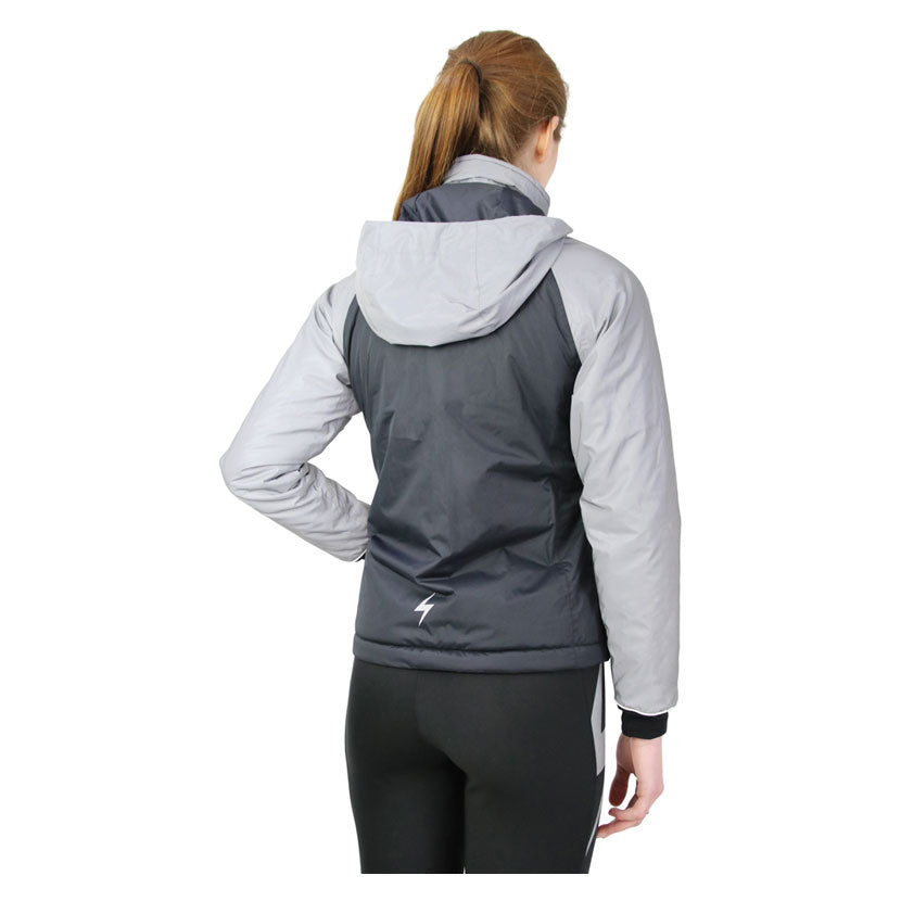 Hy Equestrian Silva Flash Waterproof Padded Jacket Black/Silver