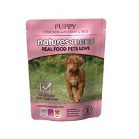 Natures Menu: Puppy/Junior Pouch Chicken Lamb & Rice 300gm