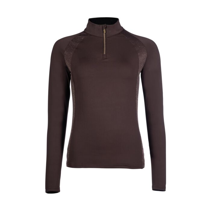 HKM Basil Functional Shirt W/ Sparkle Brown