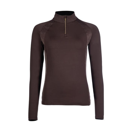 HKM Basil Functional Shirt W/ Sparkle Brown
