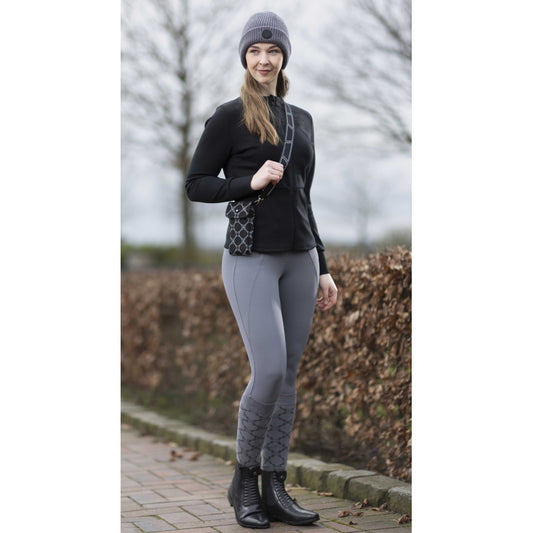 HKM Rosewood Grey Full Seat Riding Leggings