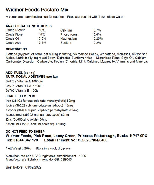 Widmer: Pastare Mix 20kg