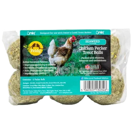 Feldy Chicken Pecker Balls 110gmx6: Seaweed
