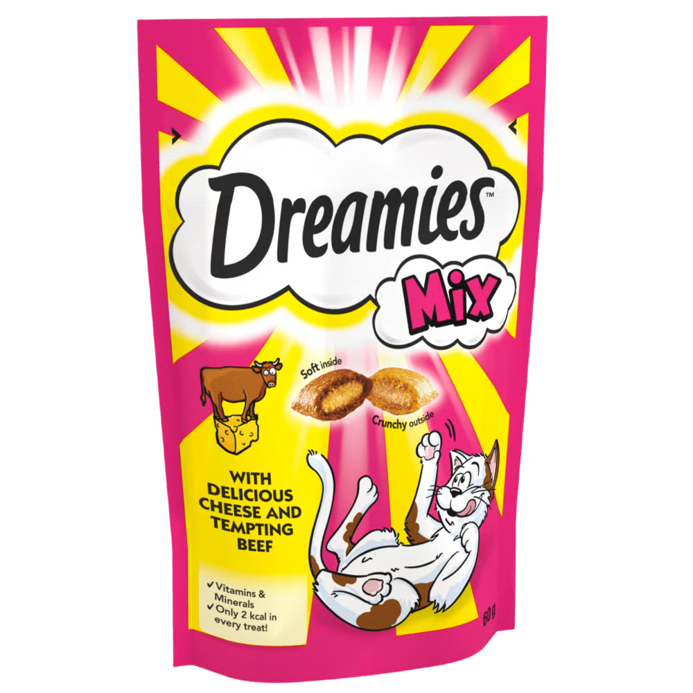 Dreamies: Cat Treats Beef & Cheese 60gm