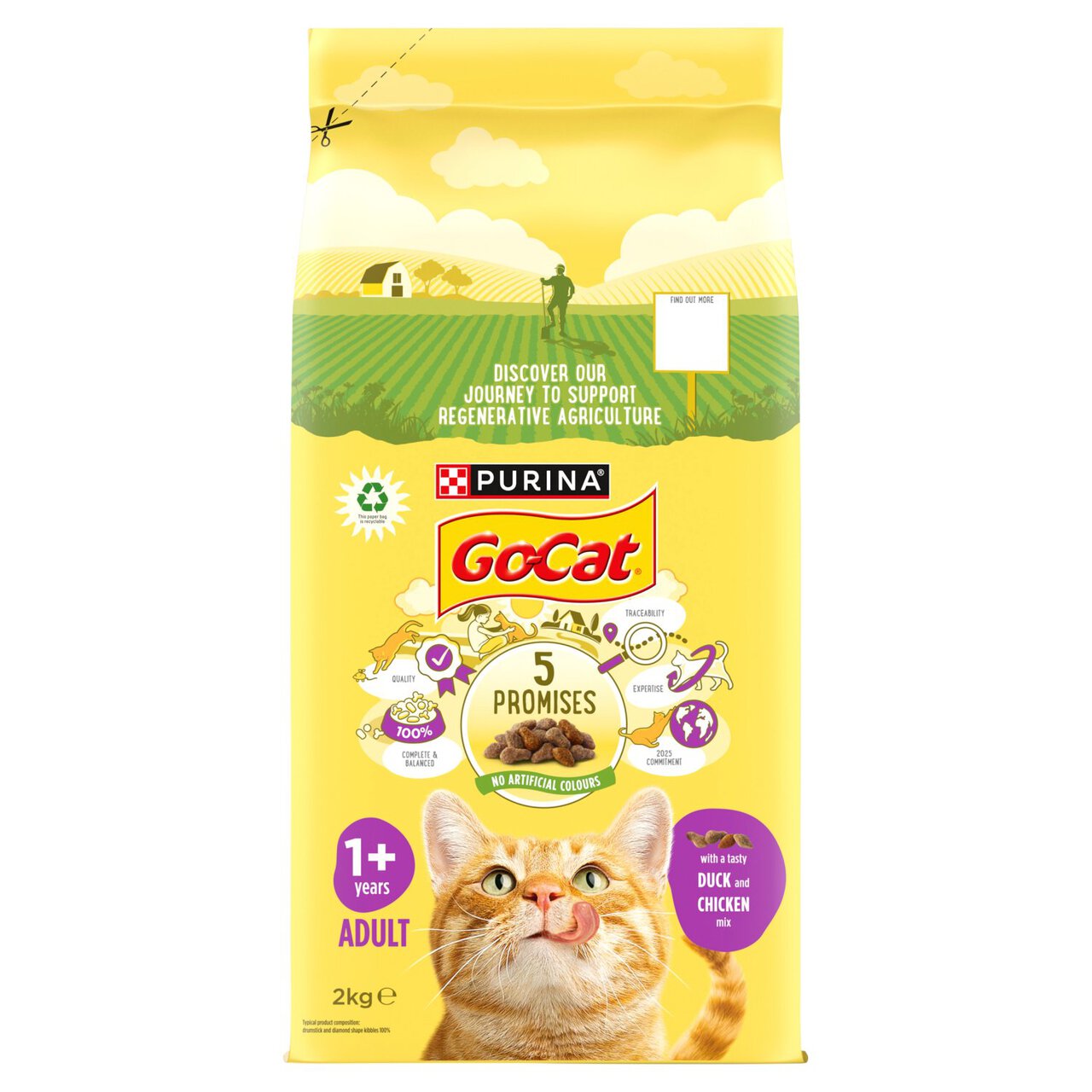 GoCat: Adult Chicken & Duck 2kg