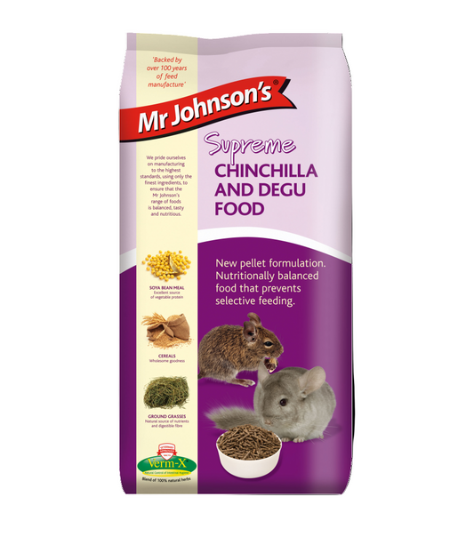Mr Johnsons Supreme Chinchilla & Degu Pellets