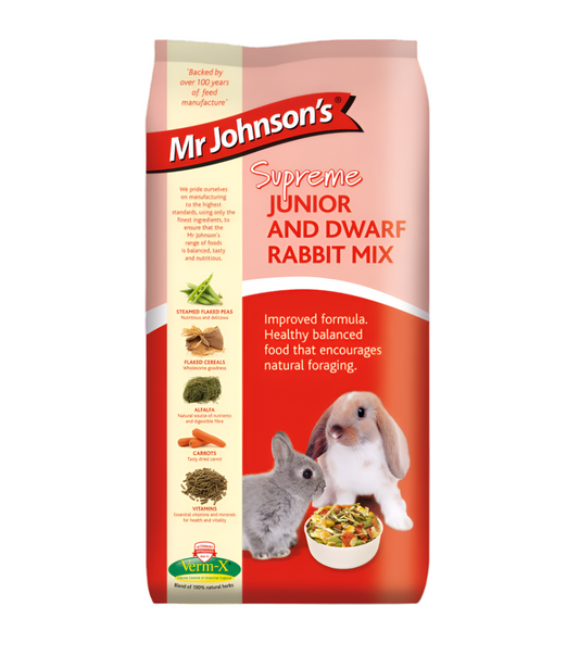 Mr Johnsons: Supreme Junior & Dwarf Rabbit Mix 2.25kg