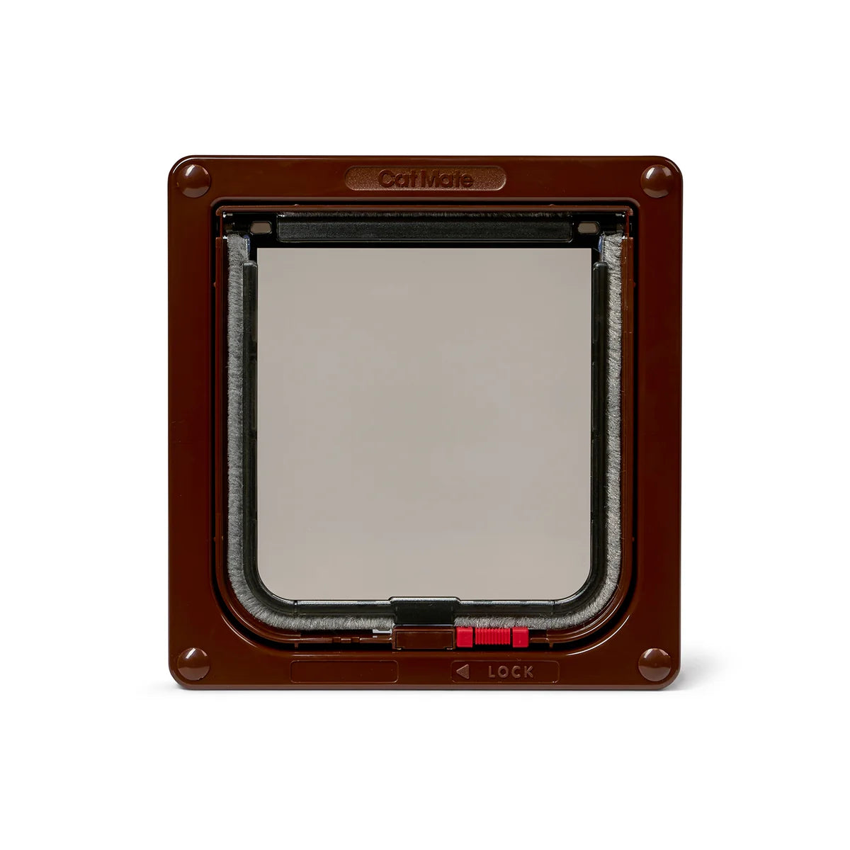 PetMate: Lockable Cat Flap Brown 16.5x17.4cm