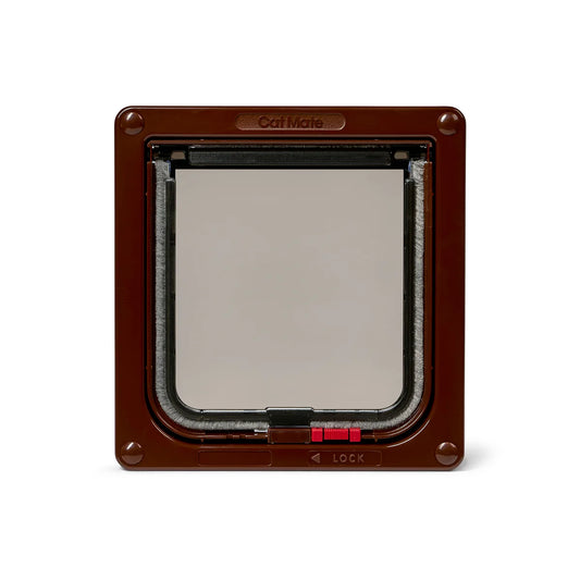 PetMate: Lockable Cat Flap Brown 16.5x17.4cm