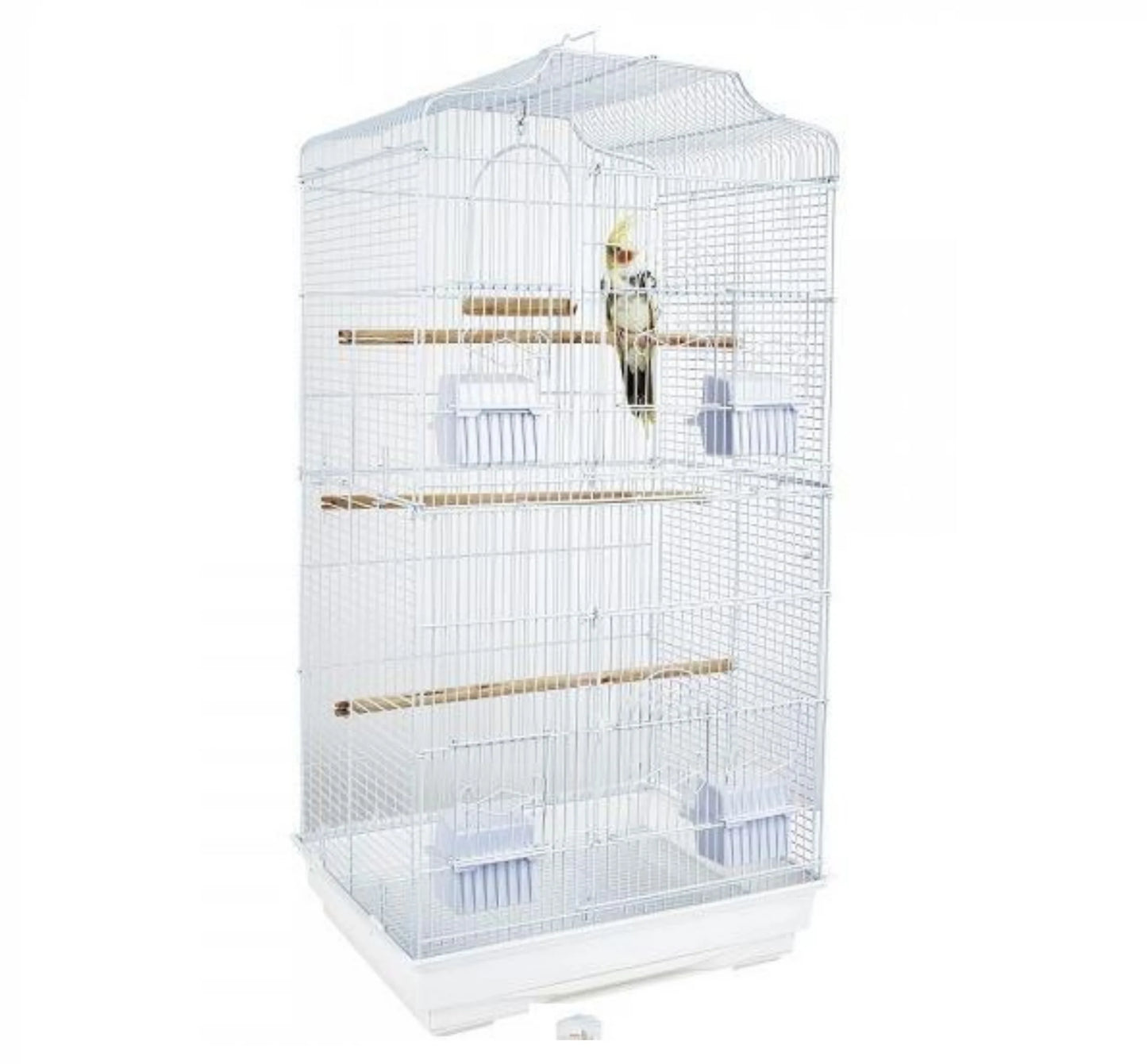 Sky: RC St Lucia Cage For Small Birds White 46x36x92cm