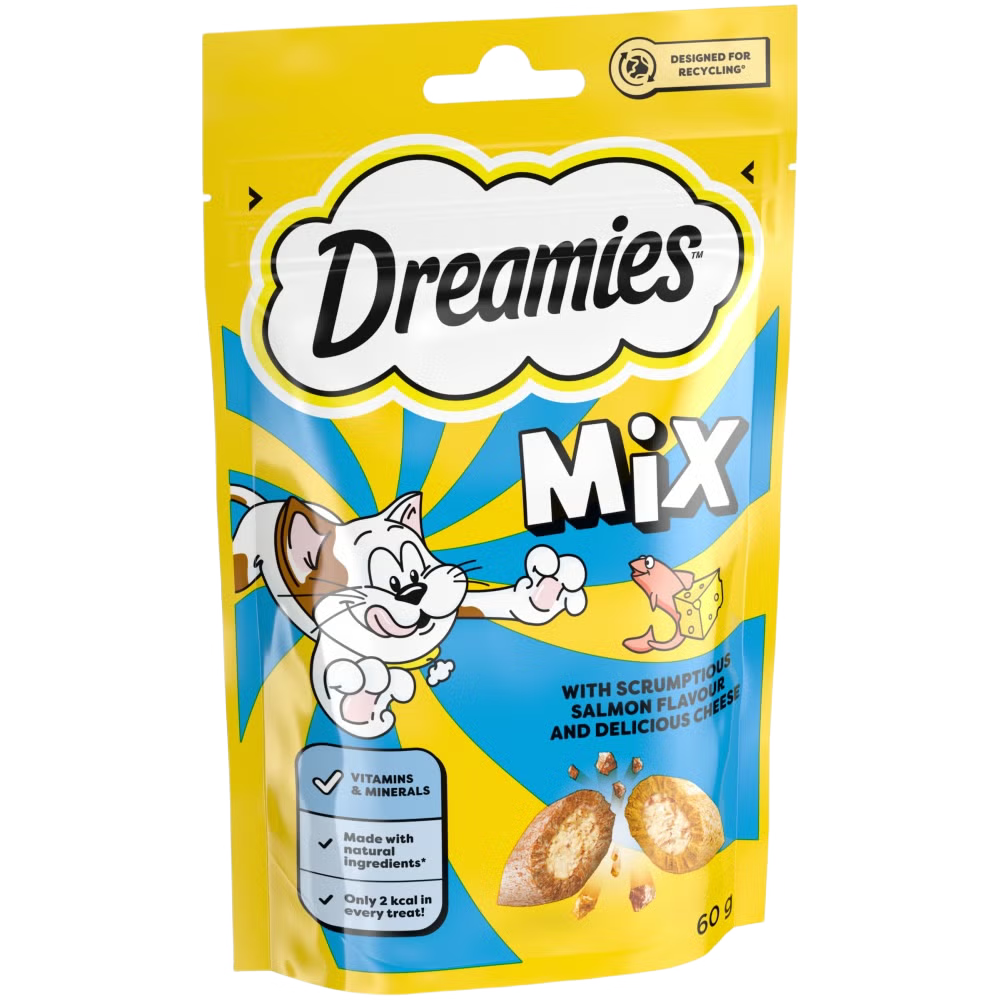 Dreamies: Cat Treats Salmon & Cheese 60gm