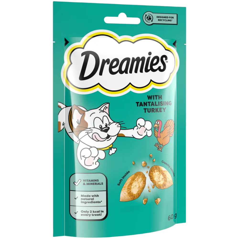 Dreamies: Cat Treats Turkey 60gm