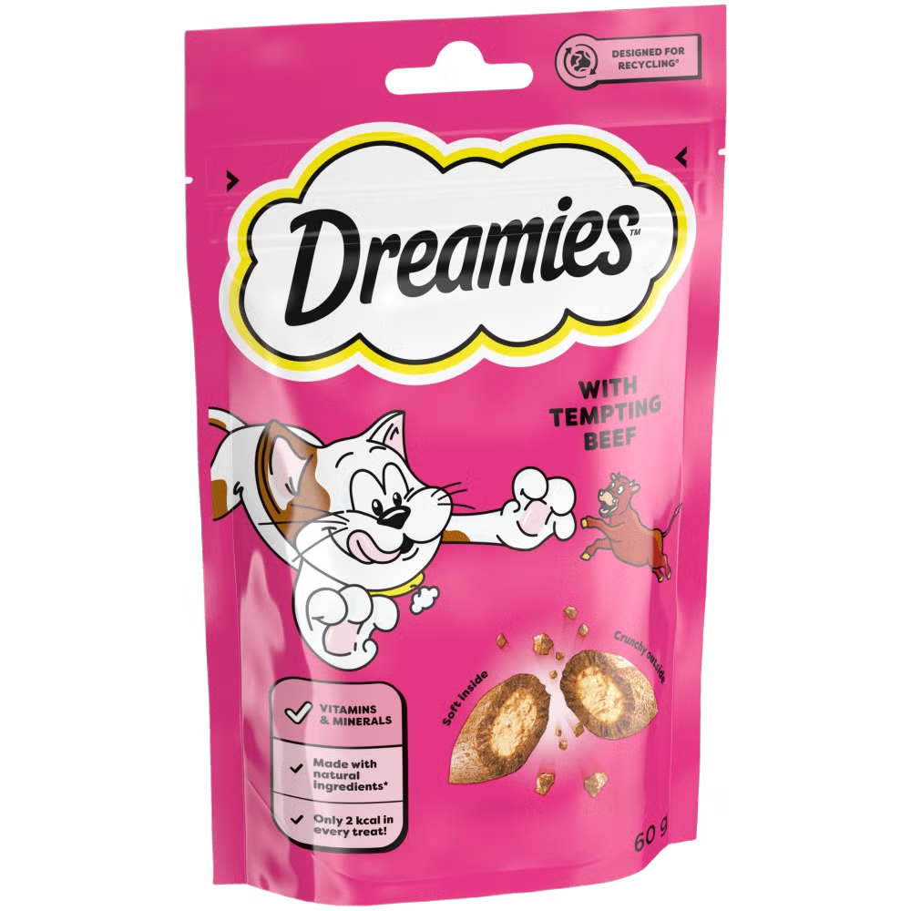 Dreamies: Cat Treats Beef 60gm