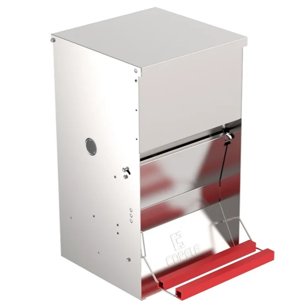 Agrihealth: Poultry Feeder Metal Safeed Treadle 6kg