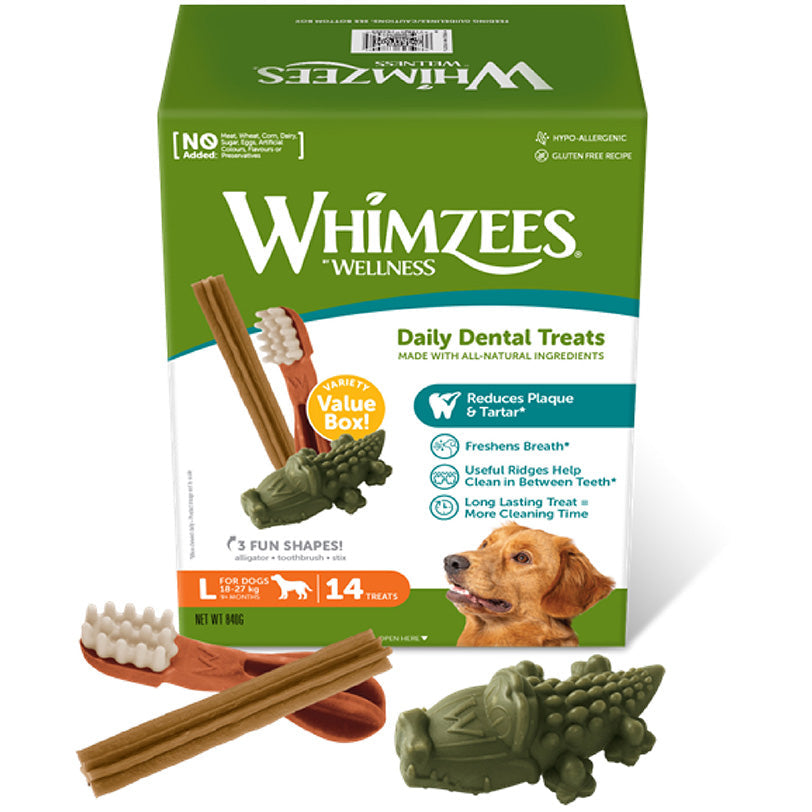 Whimzees: Value Variety Large Dogs 14's