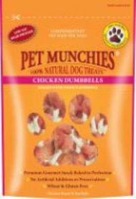 Pet Munchies: Treat Chicken Breast & Rawhide Dumbell 80gm
