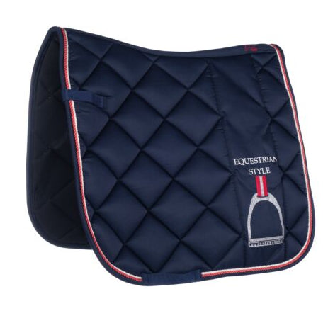 HKM Equine Sports Style Saddle Pad Blue: GP