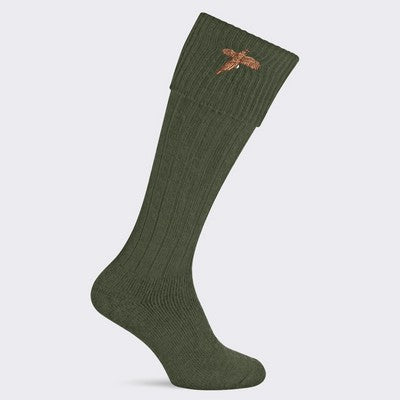 Pennine Stalker Olive Pheasant Sock: 7-11
