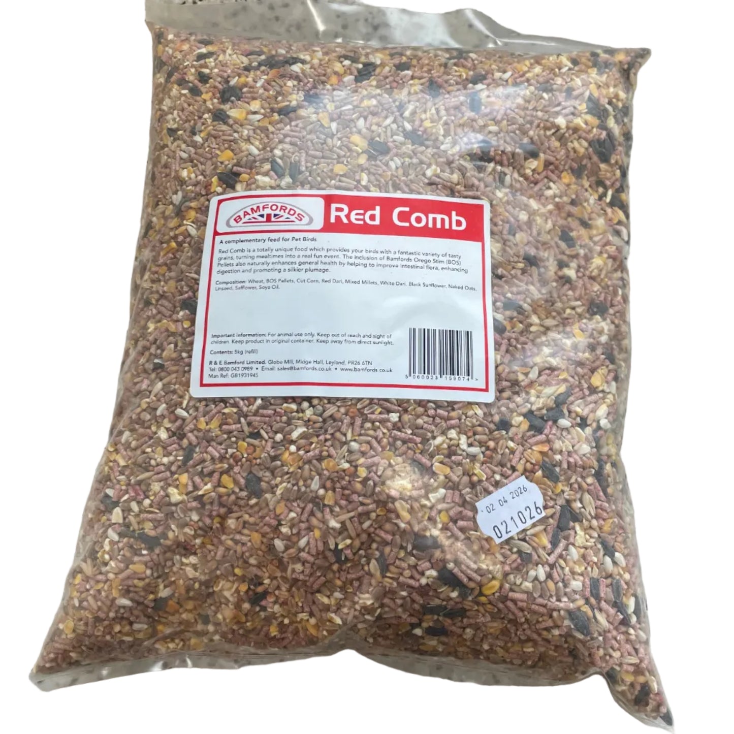 Cluckers: Red Comb & Foraging Cake 'Refill 5kg Bag