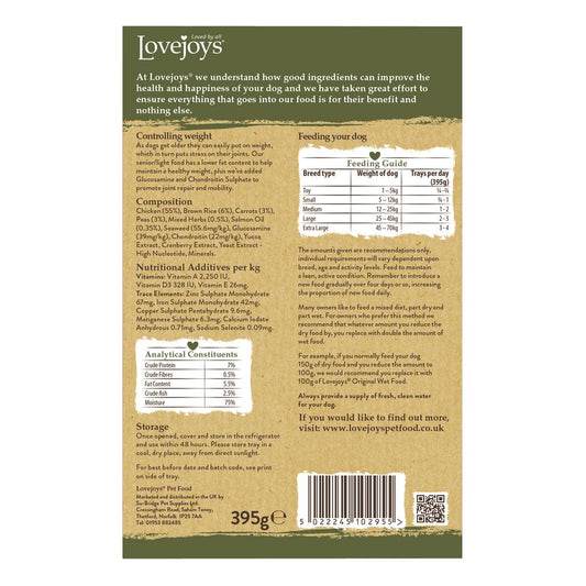 Lovejoys: Senior/Lite Tray Chicken Rice & Veg 395gm