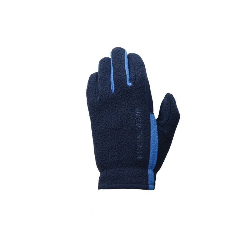 Hy Equestrian Childrens Fleece Riding Glove Navy/Blue