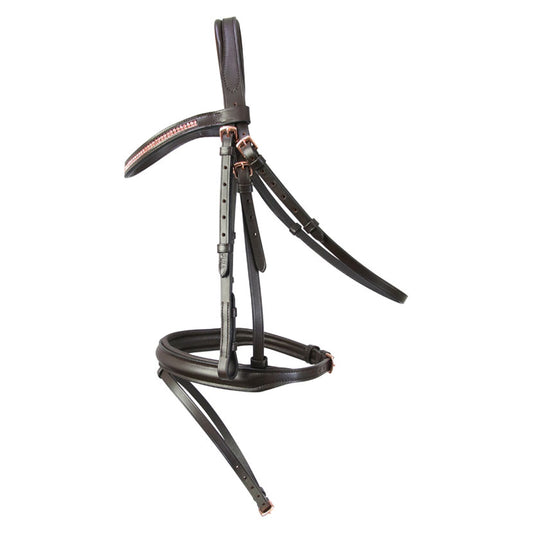 Hy Equestrian Rosciano Rose Gold/Brown Bridle