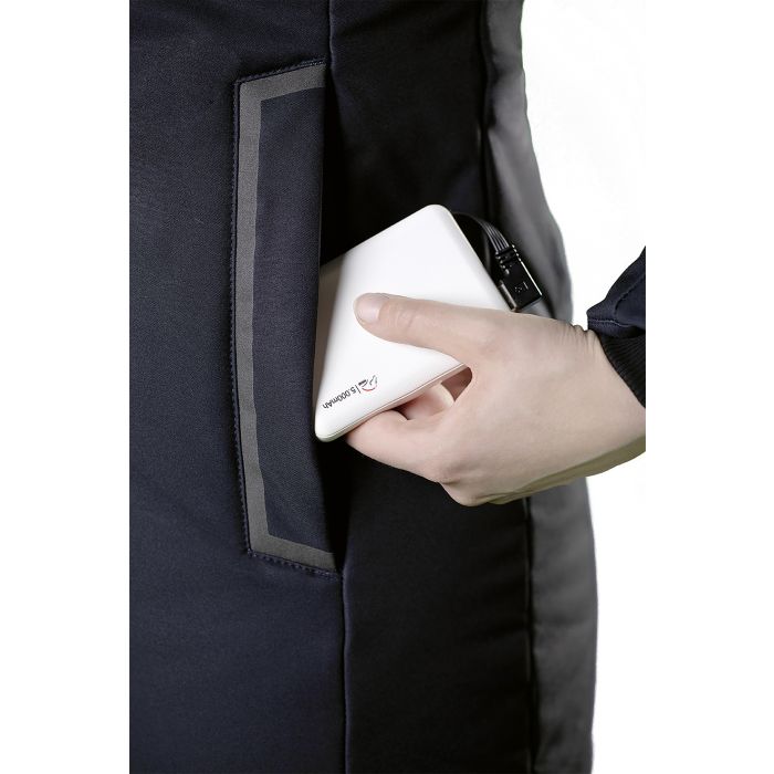 HKM Style Heating Elegant Coat Deep Blue