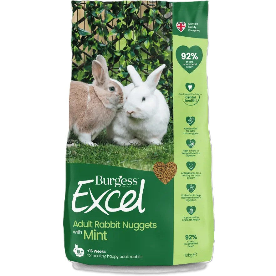 Burgess Excel: Adult Rabbit Nuggets With Mint 1.5kg