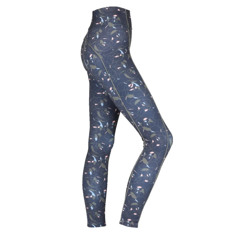 Aubrion Sculpt Linear Riding Tights Peony