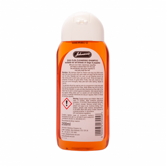 Johnsons: Shampoo Flea Cleansing 200ml